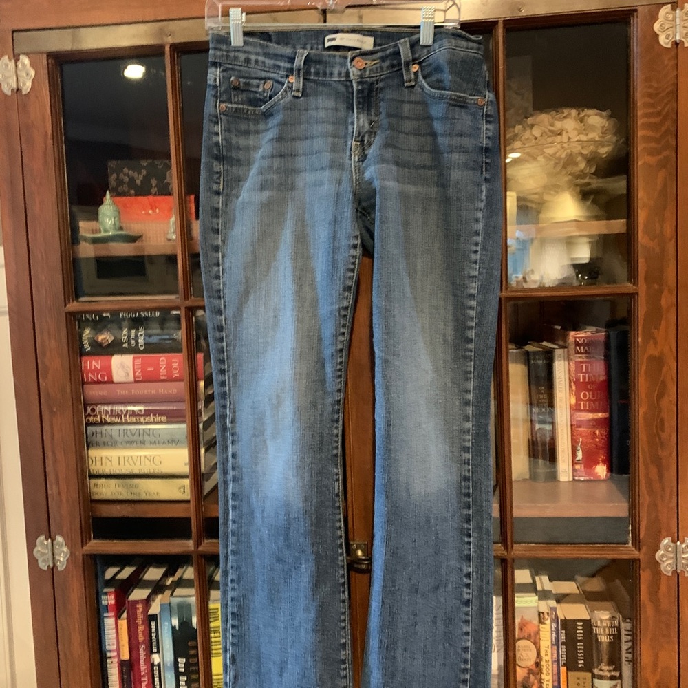 Levi’s 529 Curvy Boot Cut Denim Blue Jeans